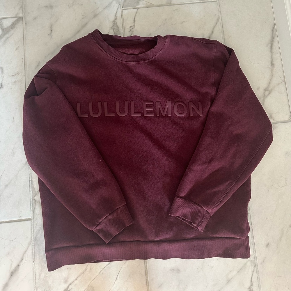 lululemon athletica Maroon Crewneck Sweater
